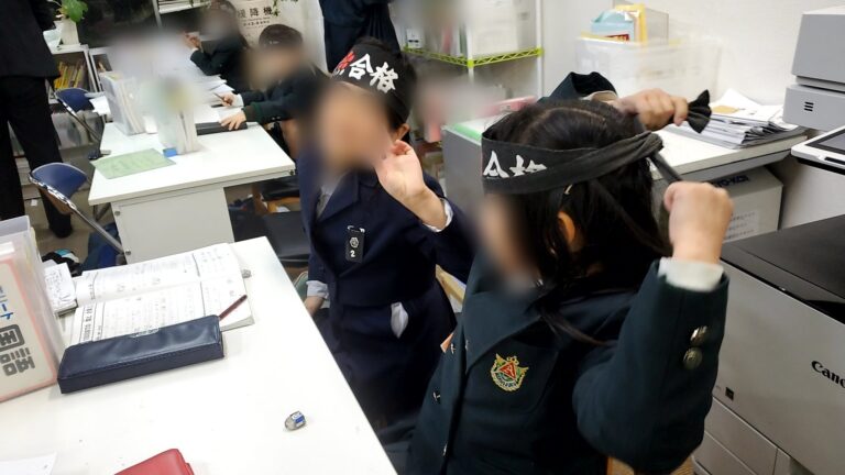 塾授業前の教室巡回で・・・