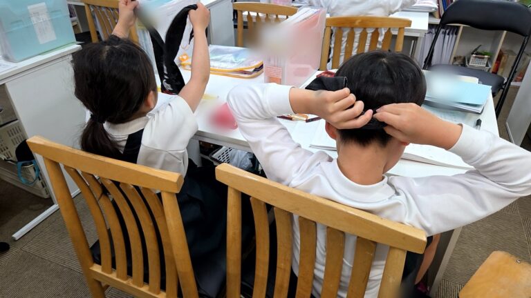 小学生さんたちが巻く「絶対合格はちまき」！その効力は？
