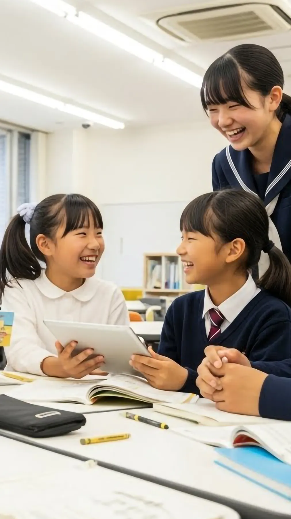 2歳半から高校生までの塾生が集まっている(スマホ表示用)